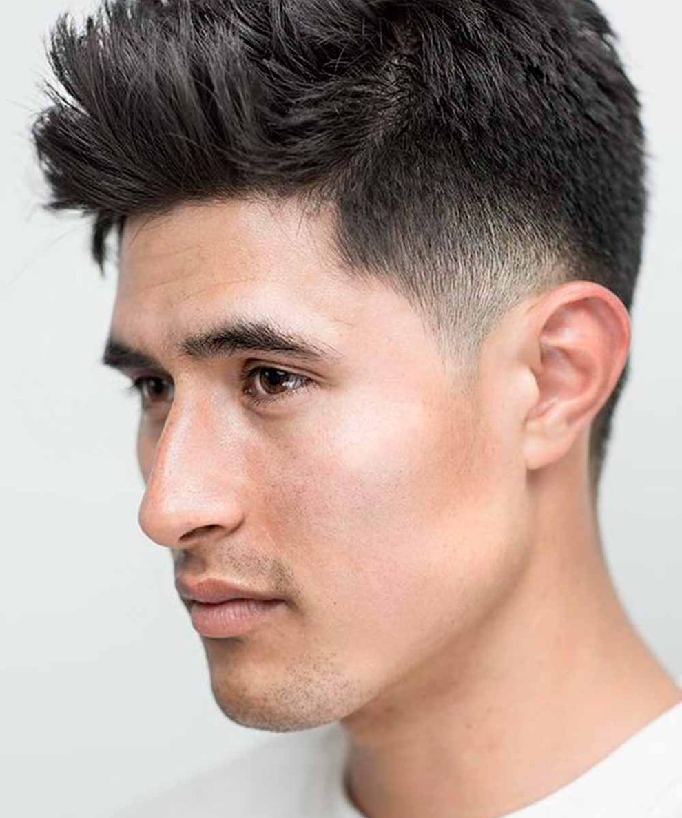 types-of-haircuts-for-men-short-taper-brushed-up